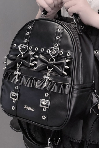 Studded Tote Backpack