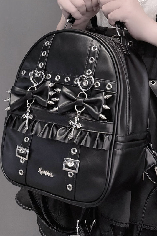 Studded Tote Backpack
