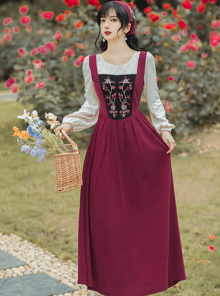 Two Piece Splicing Country Dress