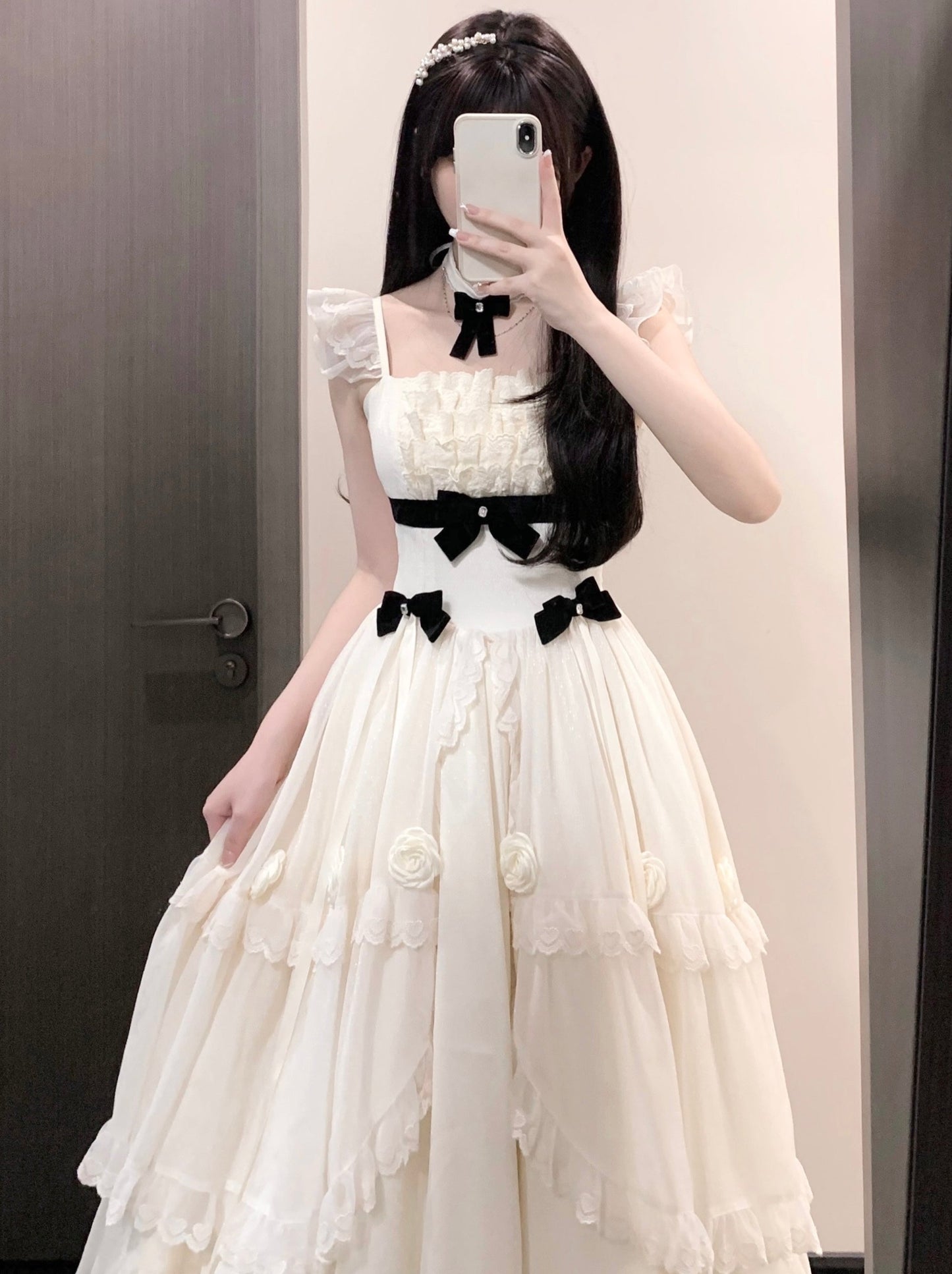French Elegance Long White Dress