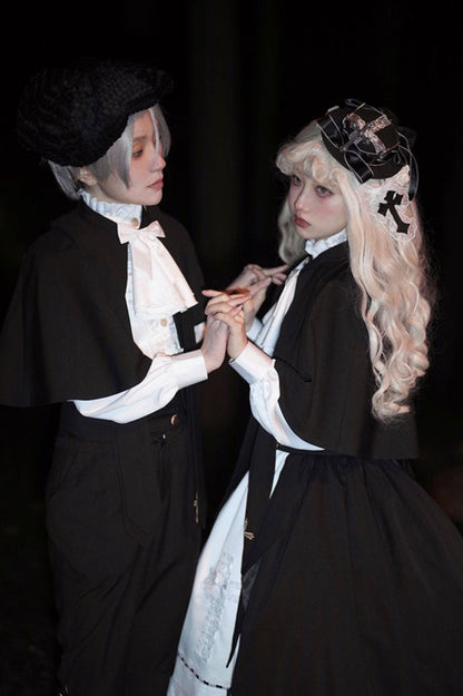 [Reservation product] Prince And Sister Dark Gothic Cloak Suit