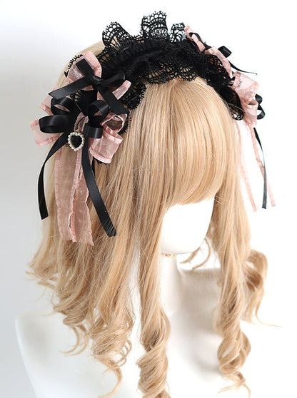 Cool Black Pink Lace Accessories