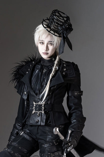 【6月8日预售截止】幻影之夜系列花朵面纱骷髅帽+迷你帽