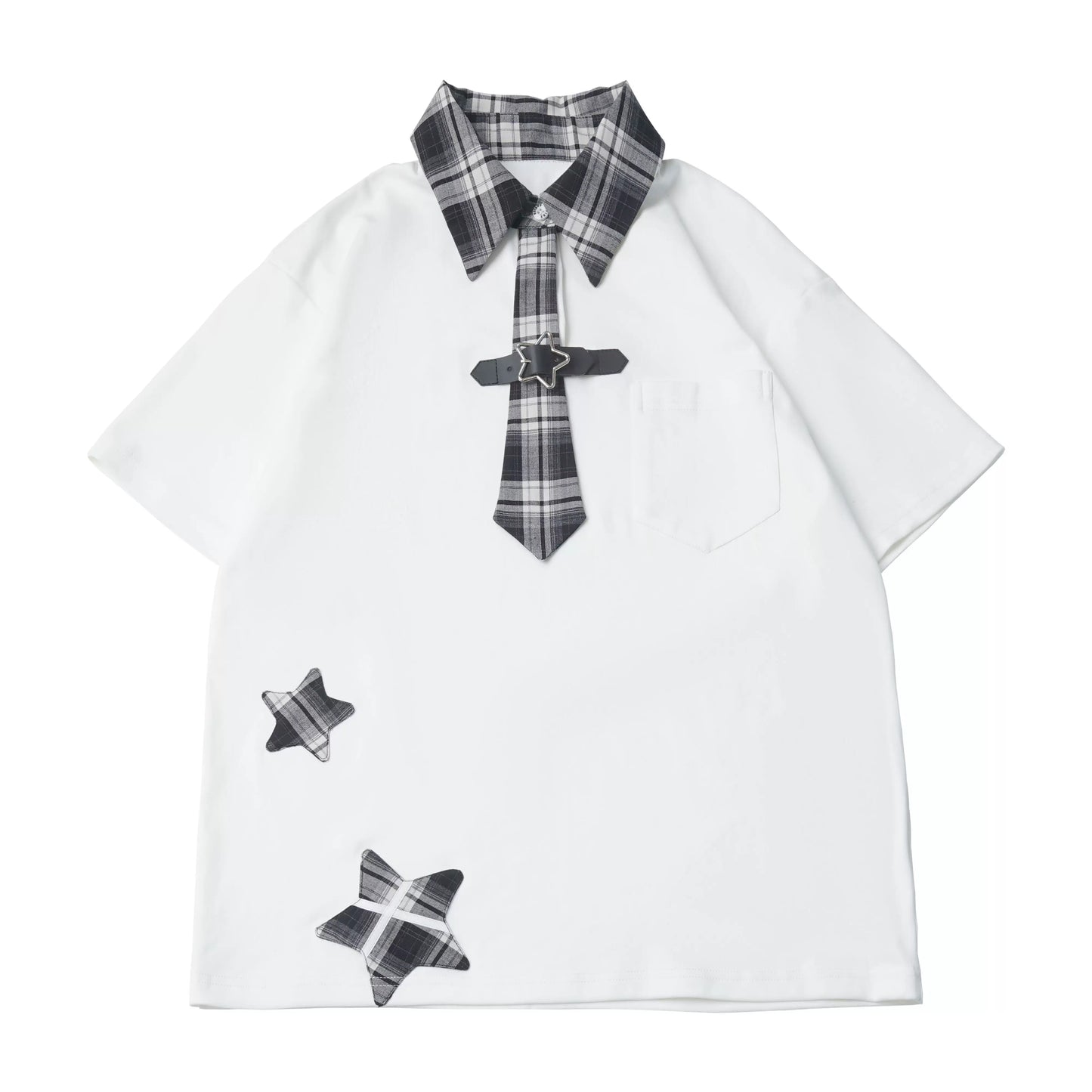Plaid Necktie Subculture Uniform Set