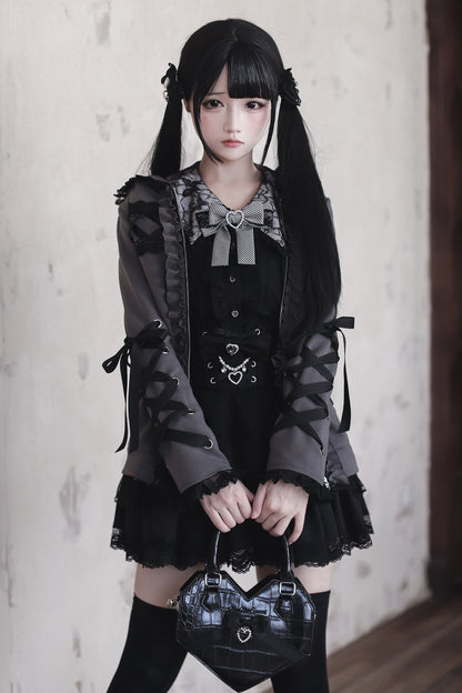 【1月6日予約締切】うさ耳&猫耳フーディーフリルジップジャケット