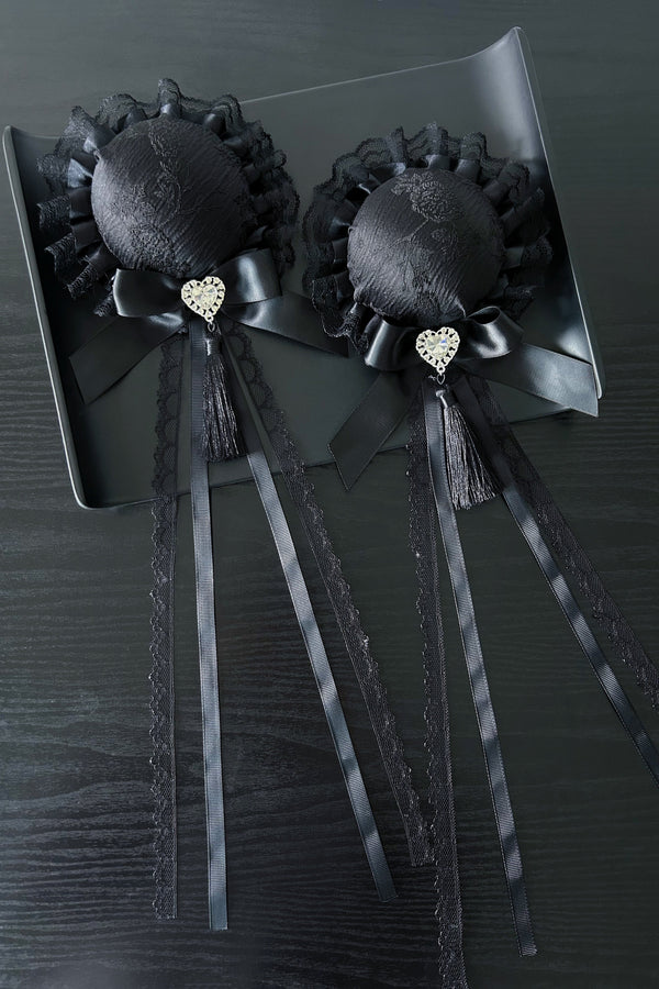 【予約商品】地雷チャイナスタイトップス＋フリルパンツ＋アクセサリー