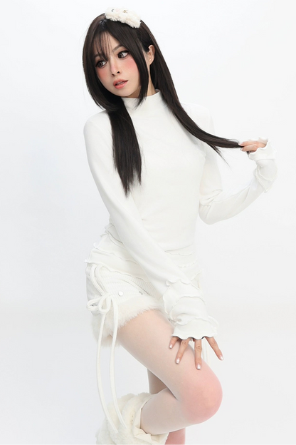 クラウドマーメイドベルベットトップス