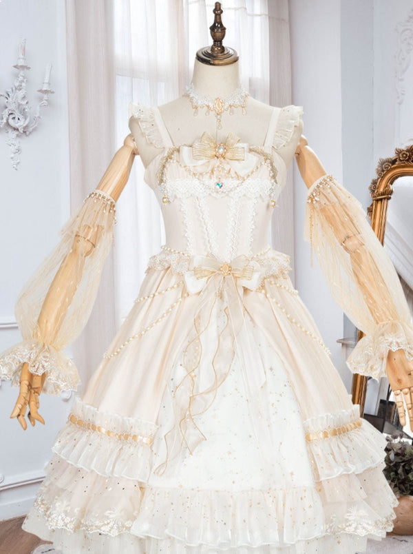 ピュアホワイトフェアリーレトロエレガントクラロリータ