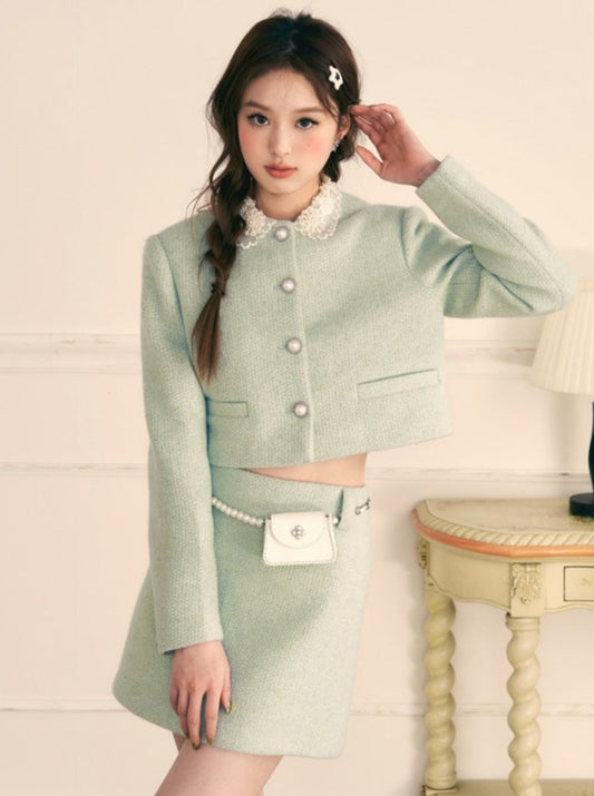 Princess Small Fragrance Jacket + Tight Skirt