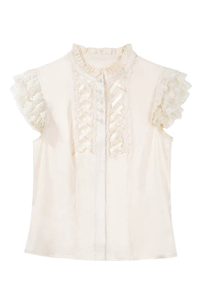 [Date limite de précommande : 7 août] Ensemble complet robe JKS vintage rouge à imprimé lapin histoire avec ruban antique + chemise à volants + manchettes lacées