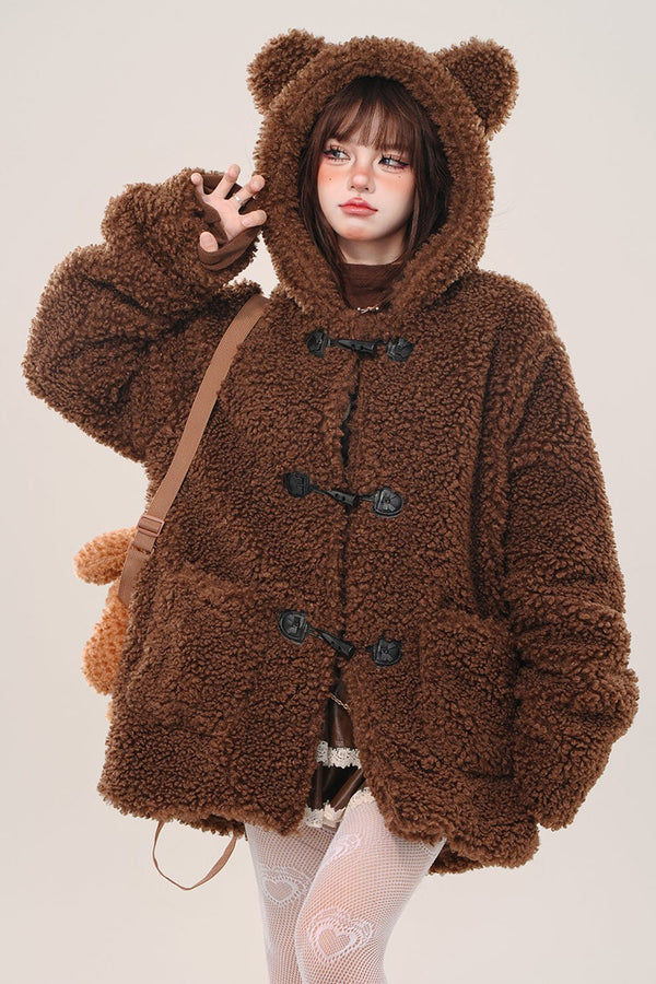 ルーズカシミアラムズウールコート