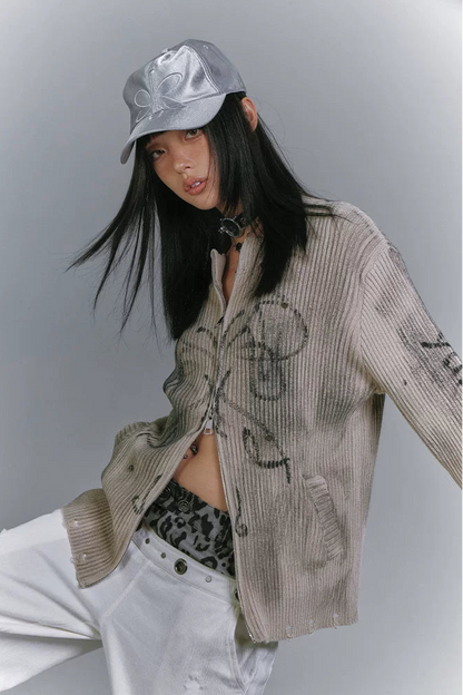 ダークモードジッパートップス