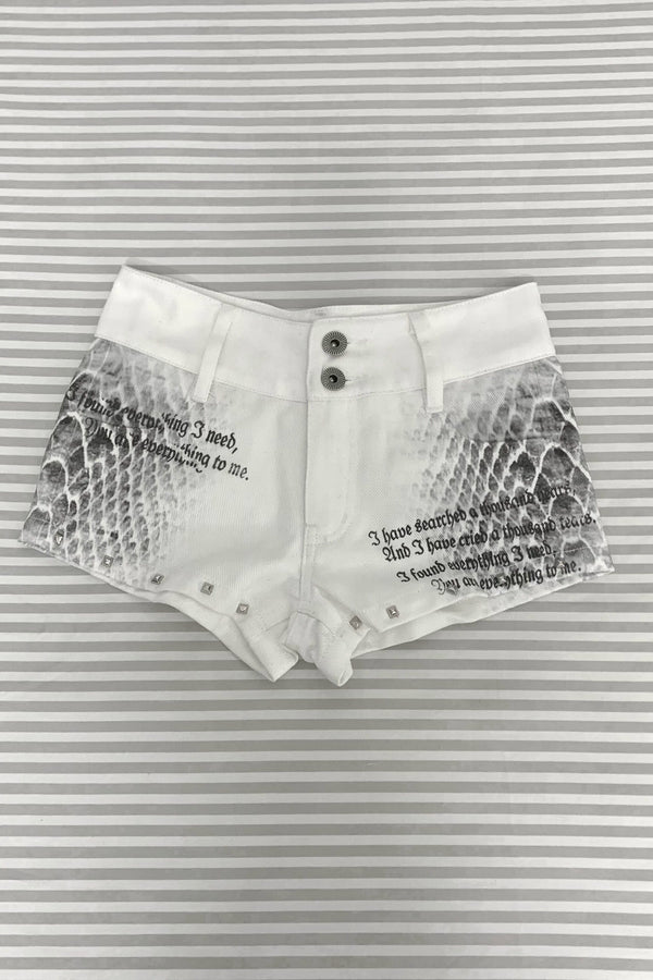 マークサブカルチャープリントスネークパンツ