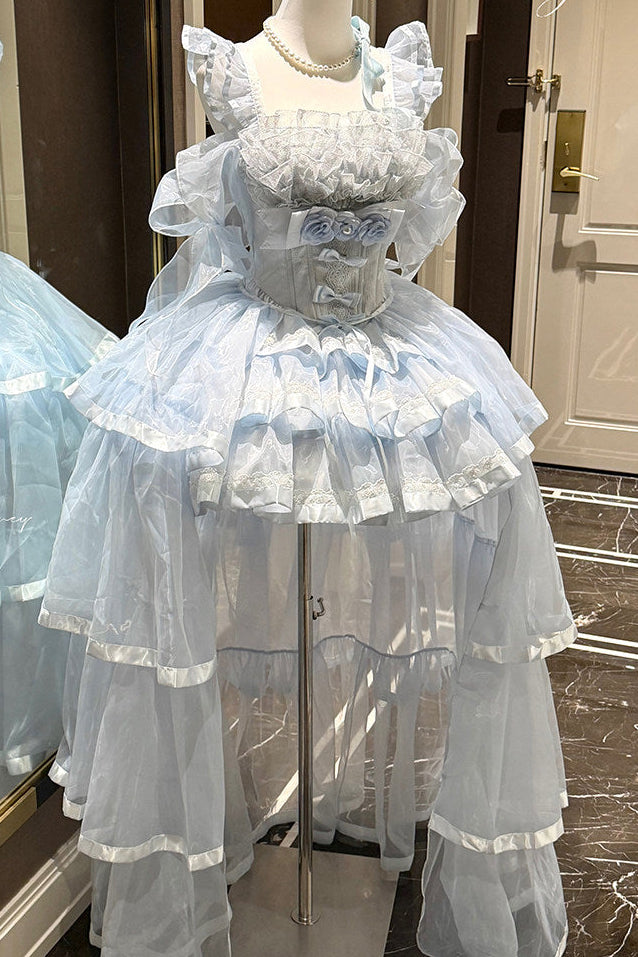 シンデレラブループリンセスロリータドレス