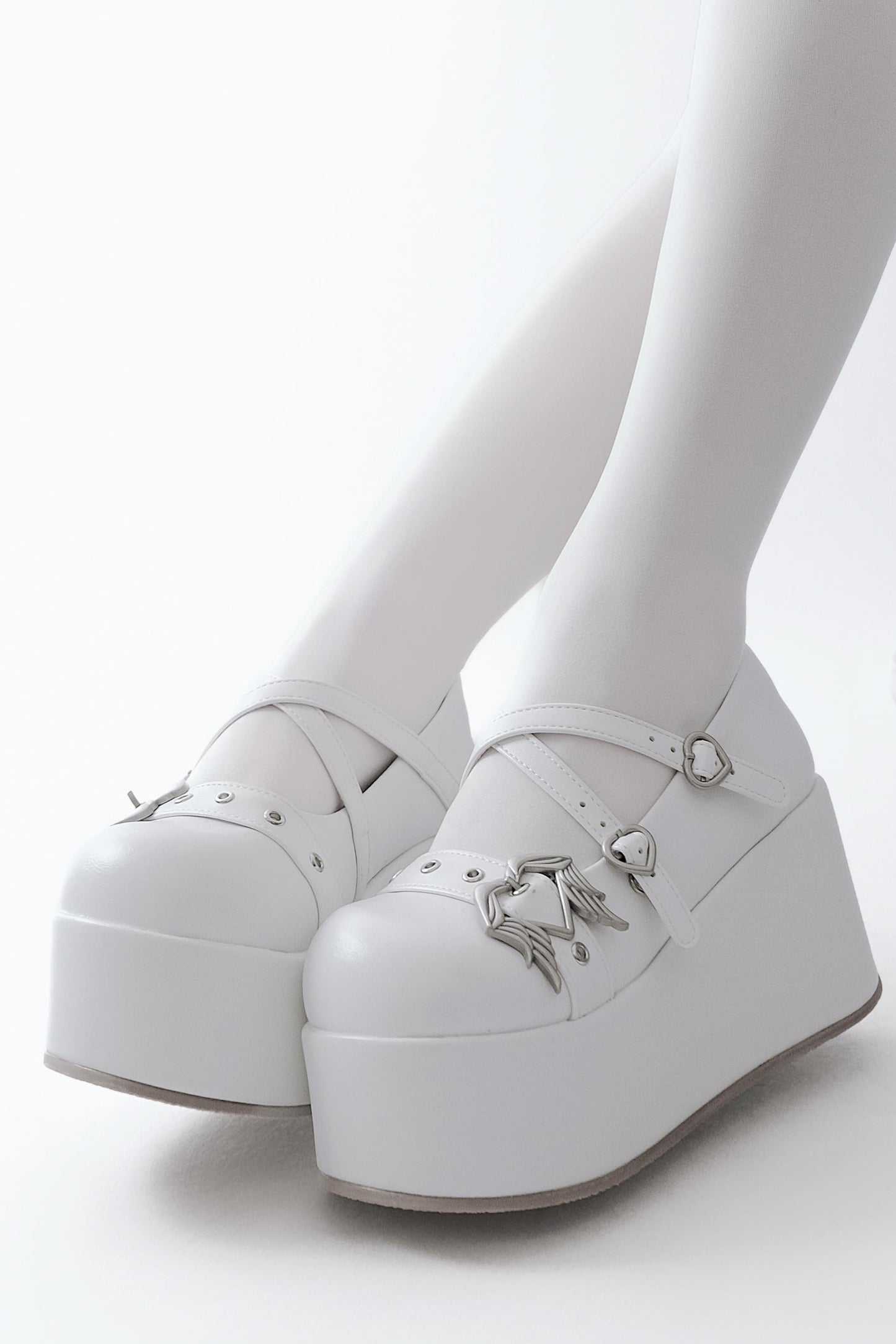 Gothic Angel Demon Plat Shoes
