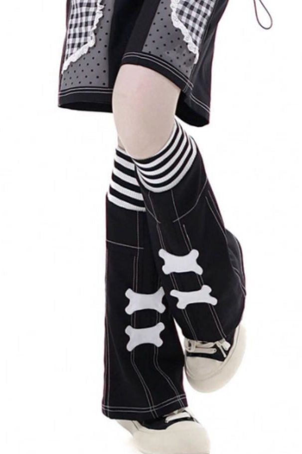 サブカルカップルトップス＋フードトップス＋スカート＋ハーフパンツ＋レッグウォーマー