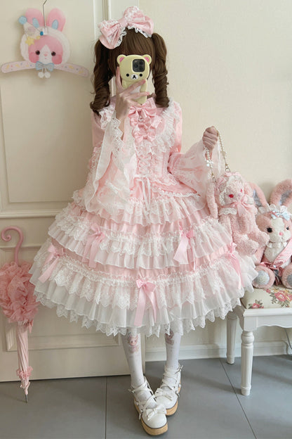 【予約商品】レースティアードロリータドレス