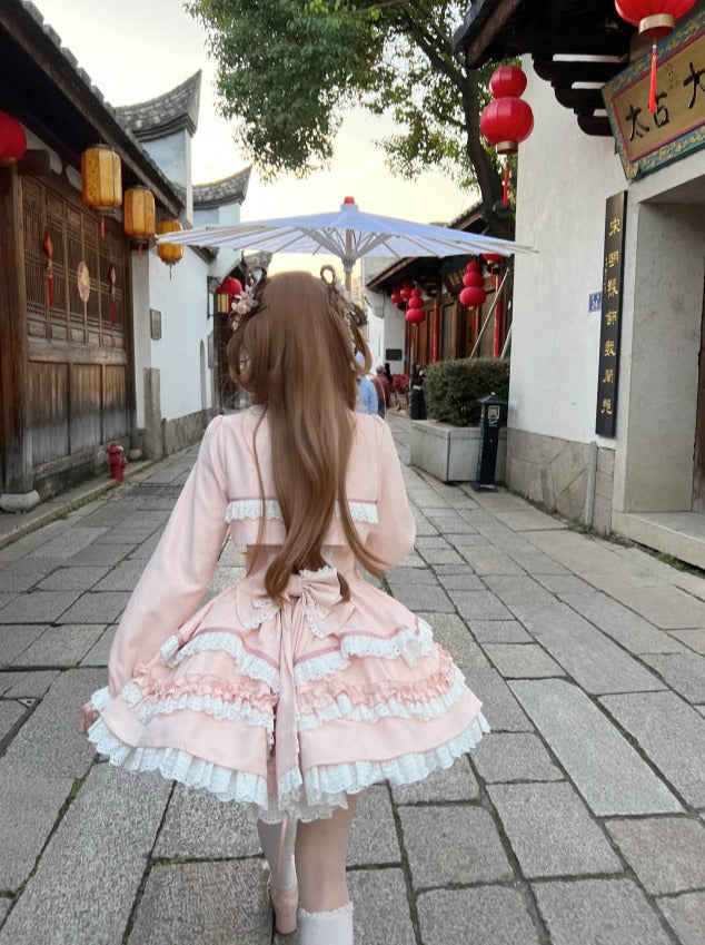 [Reservations] Sweet Frill Chinese Dress + Short Jacket