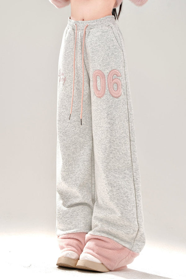 Slouchy Style Wide Leg Sweatpants