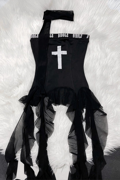 バニーアサシンクロスペンダントバンドゥベストトップス