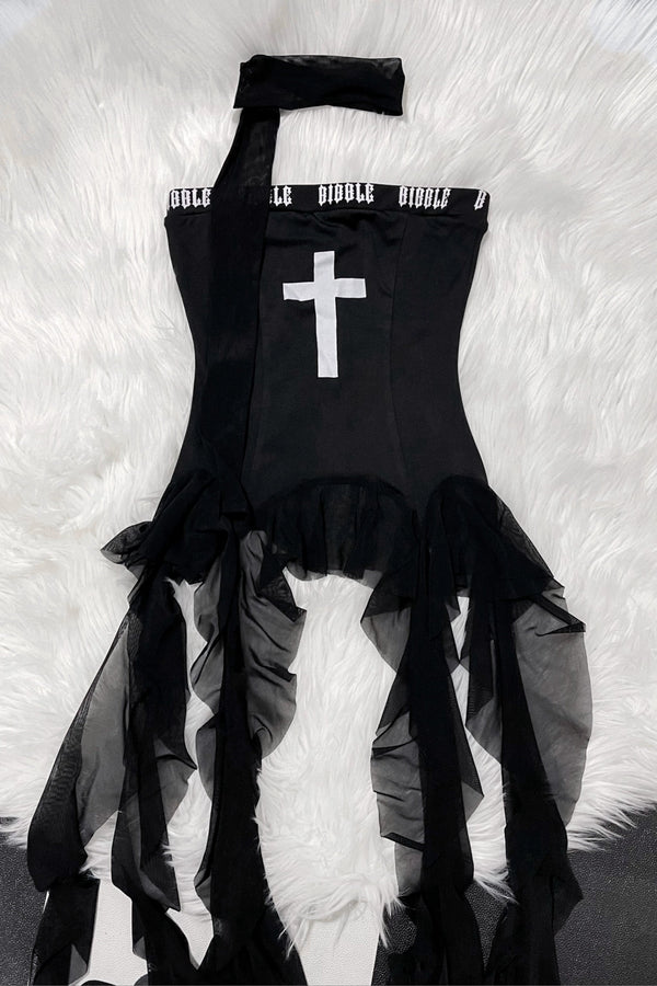 バニーアサシンクロスペンダントバンドゥベストトップス