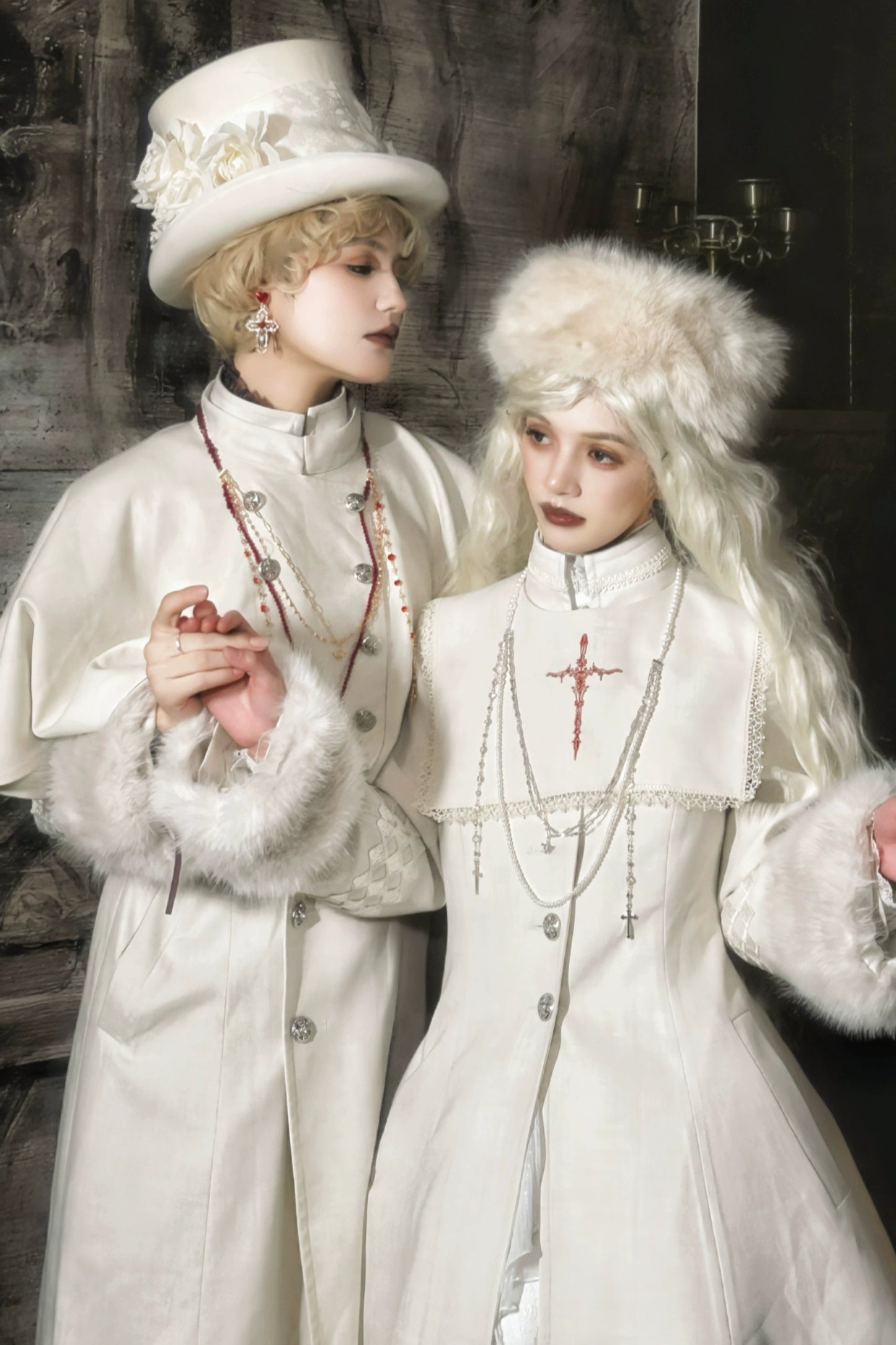 【予約商品】ゴシックロリータハット+ネックレス+ブローチ