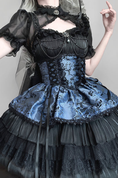 Vestido Lolita con Peto de la Serie Oscura