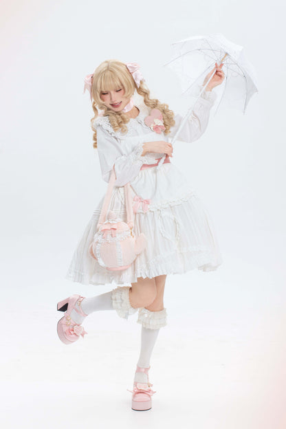 ピュアピンクティーポットバッグ