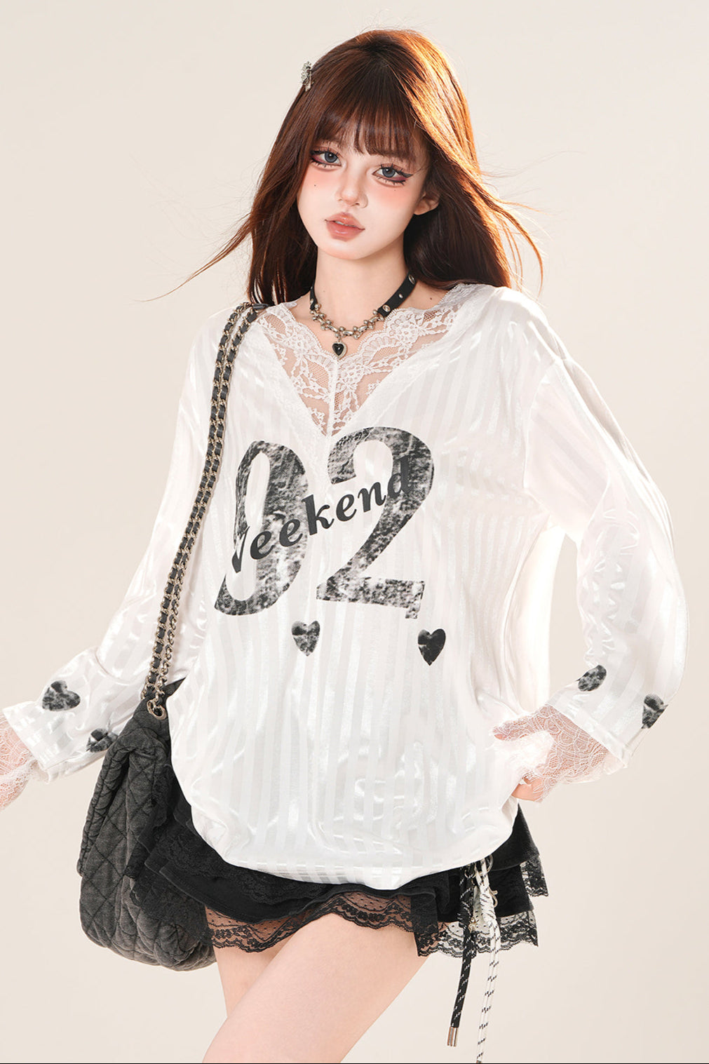 ブリティッシュパステルVネックTシャツ