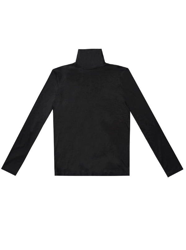 Slim High Neck Sweet Tops