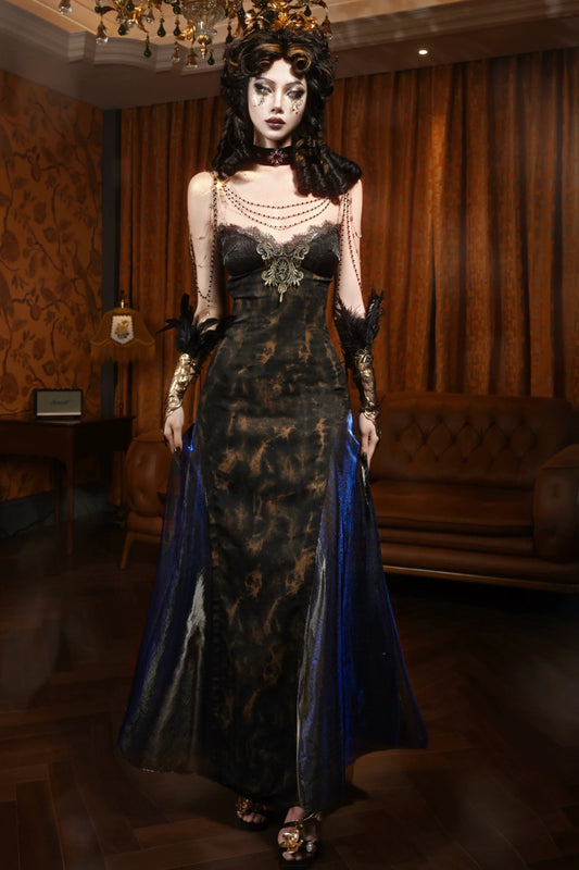 [Reservation product] European Slimsing slip dress