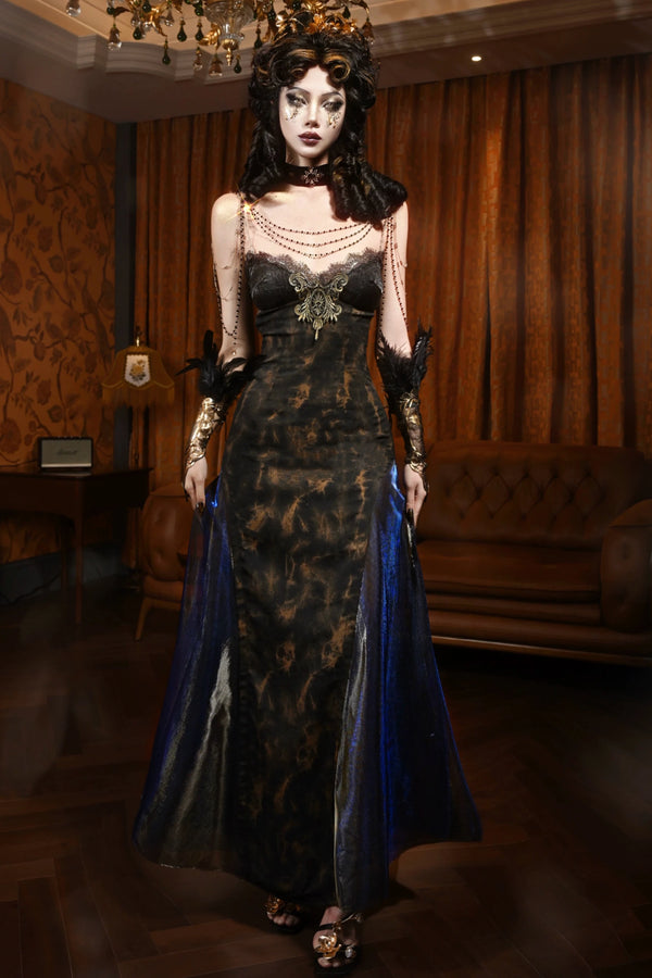 【予約商品】ヨーロピアンスリムスイングスリップドレス