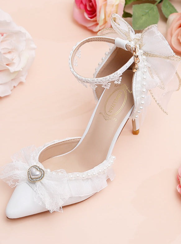 Sheer Bag Glibo Jewel Heart High Heel