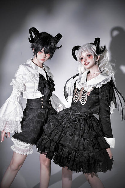 [December 18 Reservation Deadline] Crossbone Original Gothic Prince Shirt Shirt short Pants Suit