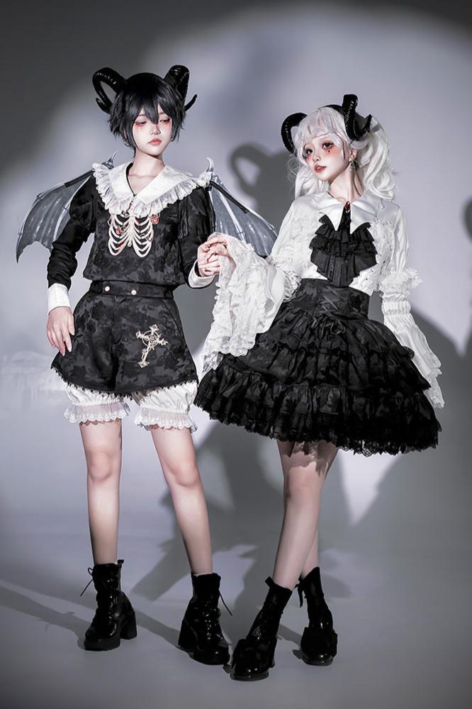 [December 18 Reservation Deadline] Crossbone Original Gothic Prince Shirt Shirt short Pants Suit