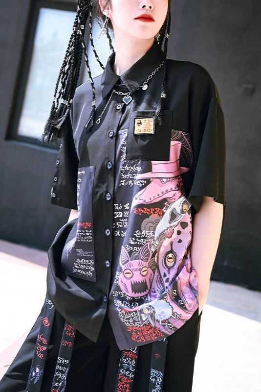 モンスタークラブ クールチャイナシャツ