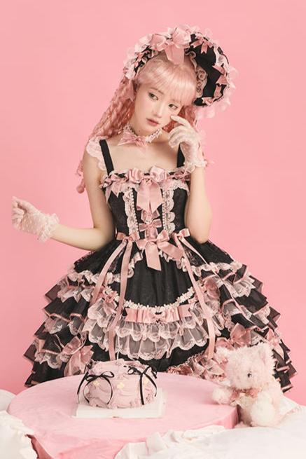 [Reservation deadline on October 18] Rose Garden Floral Pearl Ribbon Tulle Dress