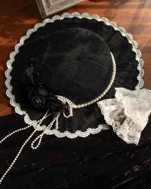 Dark Gothic Velvet Lolita Dress + Cloak + Hat