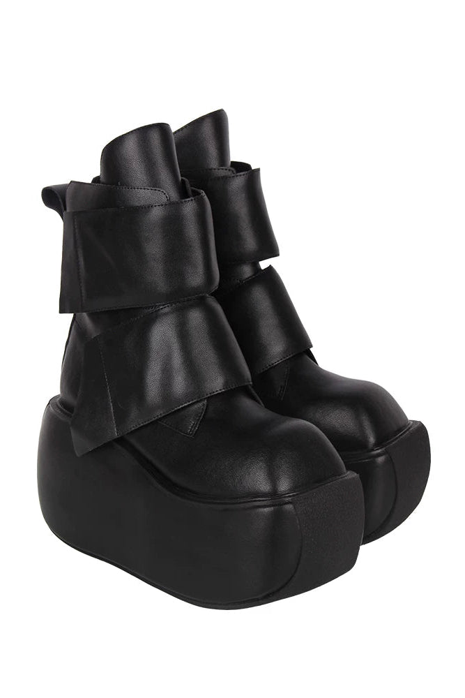 Dark Punk Mid-Calf Boots