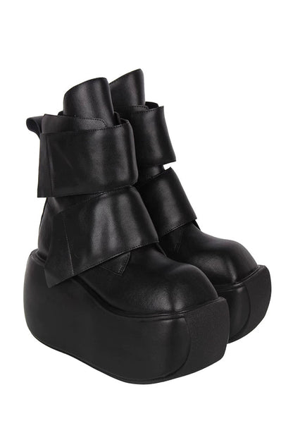 Dark Punk Mid-Calf Boots