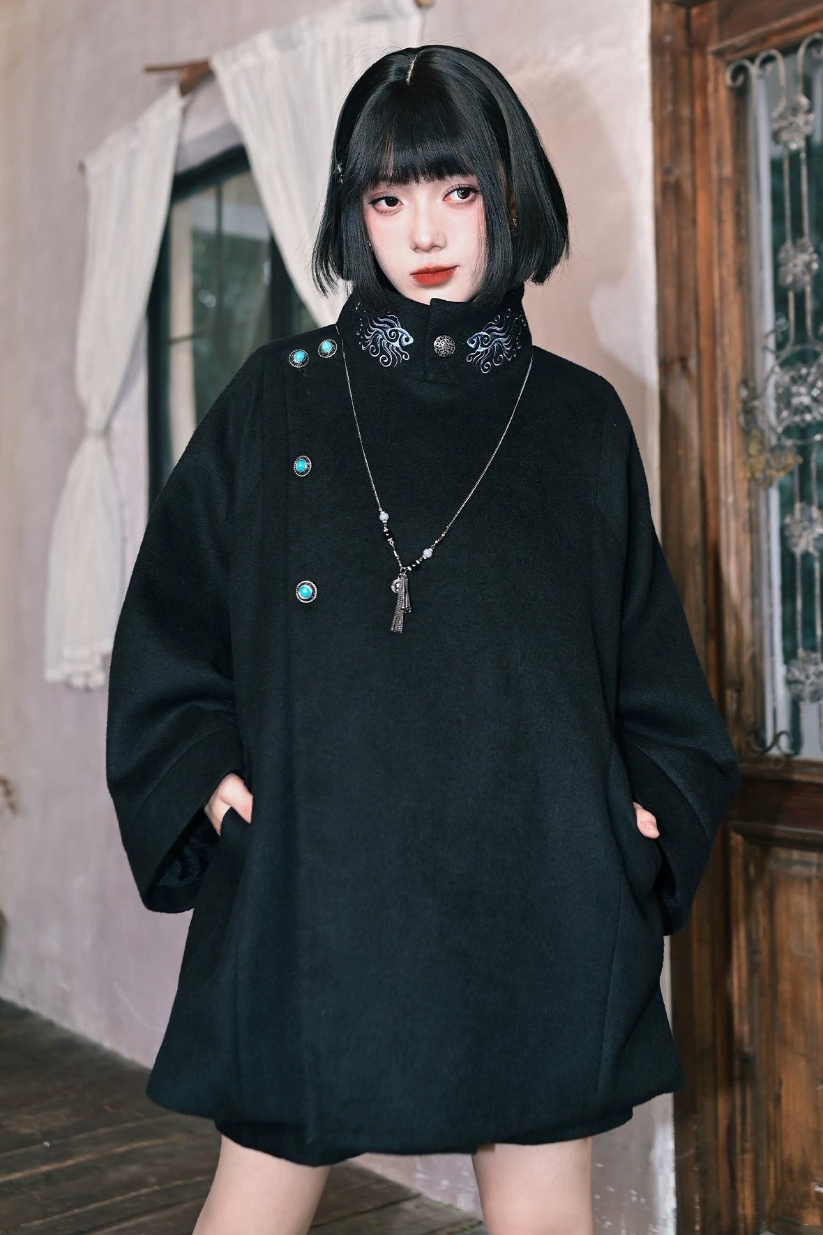 フローティングフィンドリームウールコート