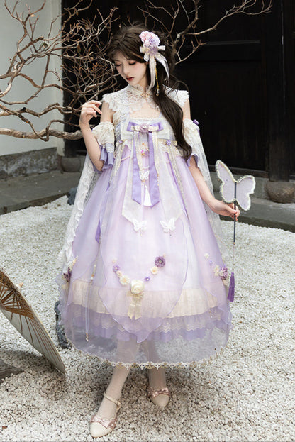 Fairy Floral China Tulle Ribbon Dress