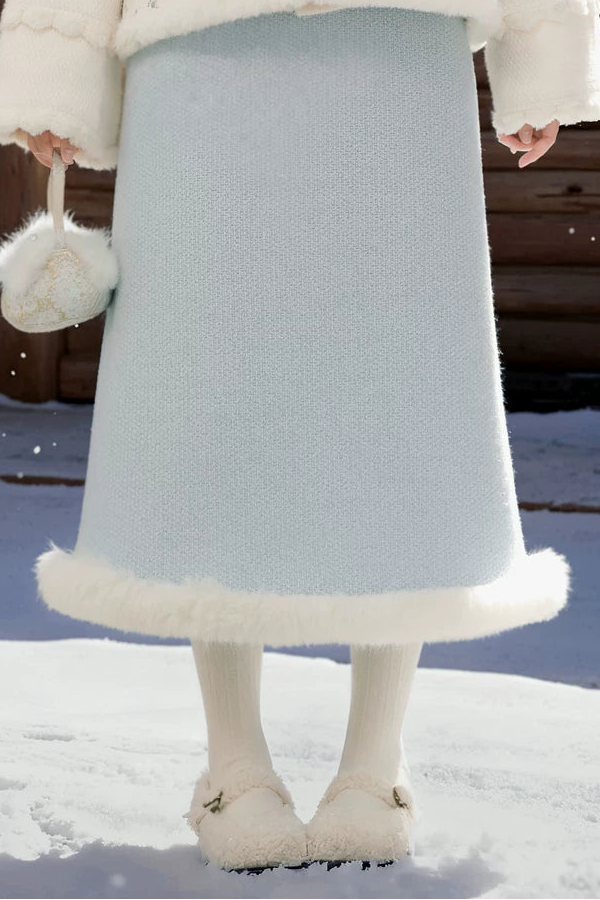 スウィートプラッシュエッジエーラインスカート