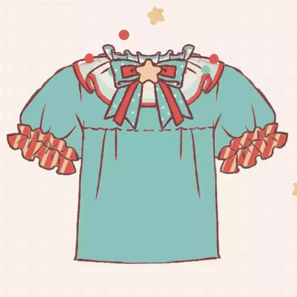 Circus Pierrot Bunny Dress Setup Complete