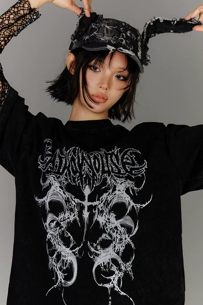 ヴィンテージウォッシュダークデザイアトップス