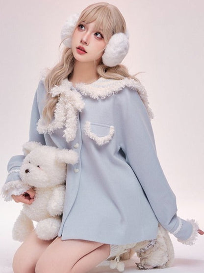 Doll Sailor Collar Blue Coat
