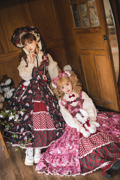 [Pre-order Deadline: January 31] Forest Berry Rabbit Multi-layer Tiered Skirt