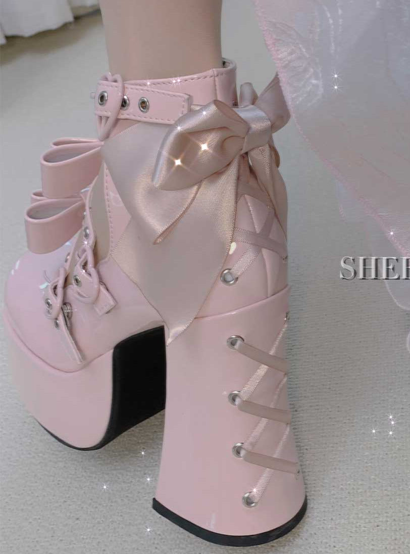 [预购截止日期 4 月 10 日] 芭比娃娃派对三团绵羊泡芙原创洛丽塔领带甜酷宝贝蝴蝶结