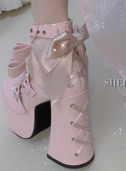 [预购截止日期 4 月 10 日] 芭比娃娃派对三团绵羊泡芙原创洛丽塔领带甜酷宝贝蝴蝶结