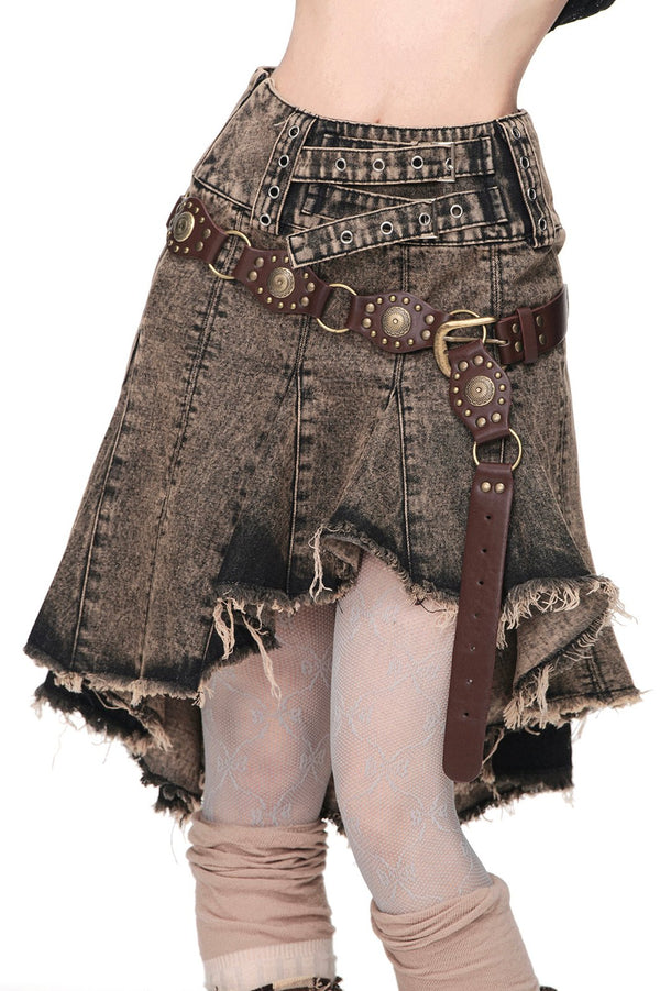 フレンチ ドレーピング レトロ スカート